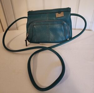 Tignanello Cross Body Blue Purse